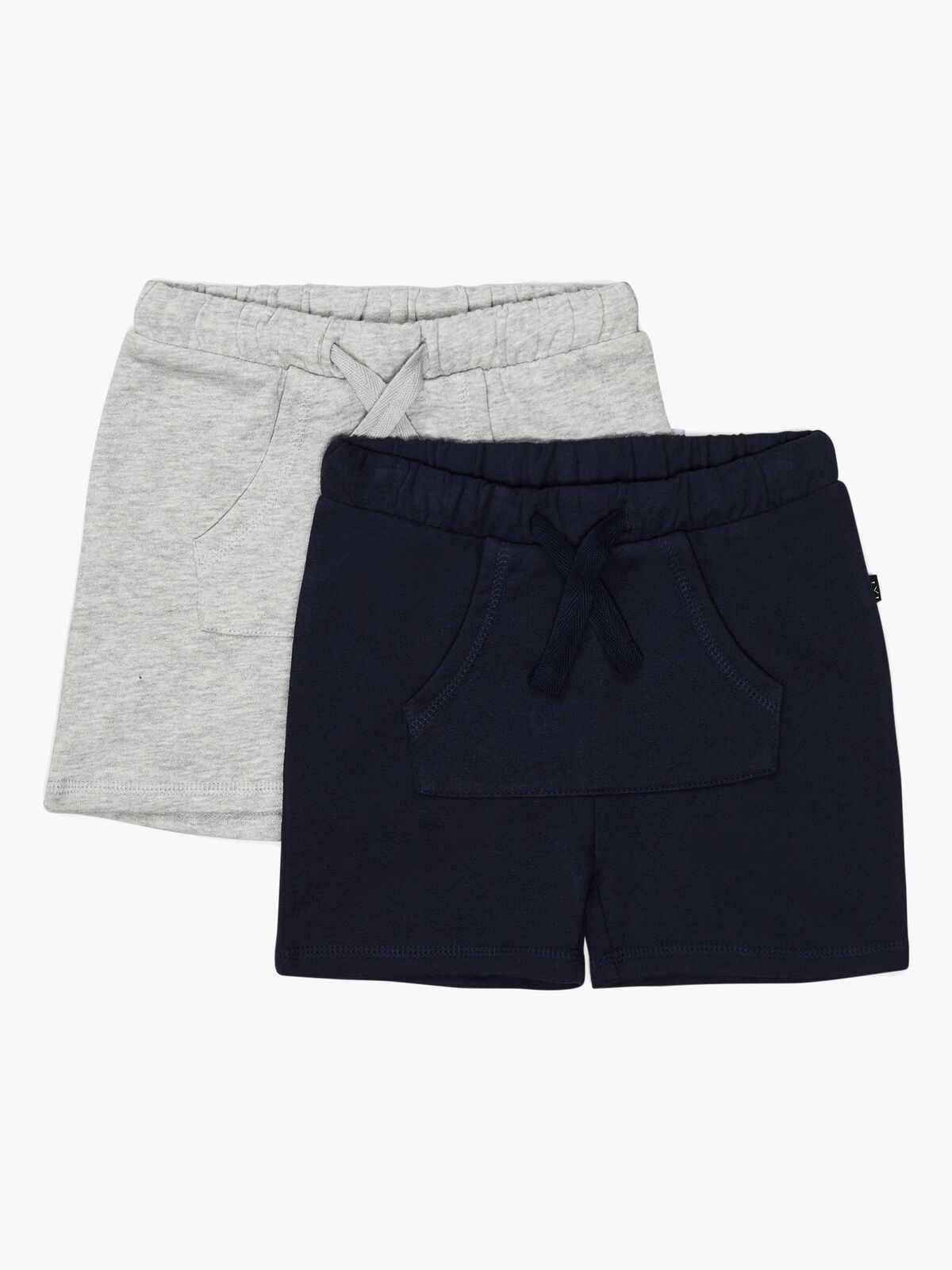 Luca & Lola Ricolo Shorts 2-pack, Navy/Grey Melange
