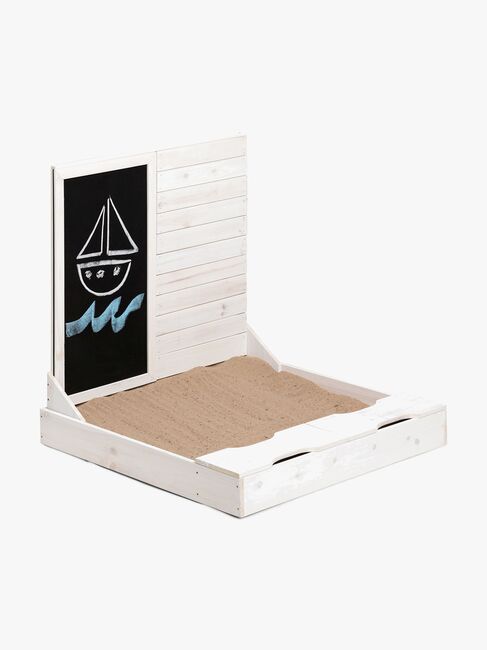 Woodlii Sandkasse Med Krittavle, Hvit