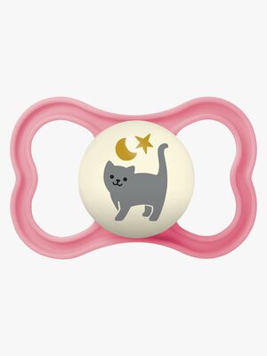 MAM Supreme Night Smokk Silikon 6-16m, Rosa