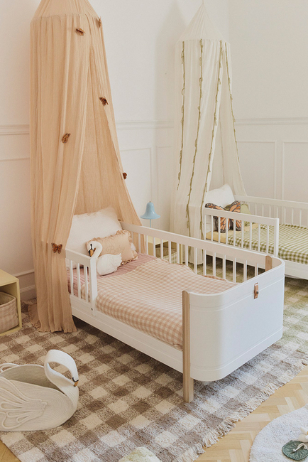 Lorena Canals Vaskbar Vichy Gulvteppe 150x180 cm, Marron