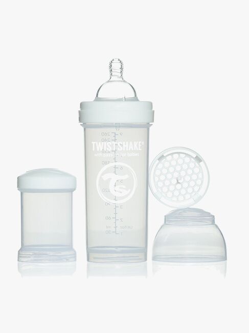 Twistshake Tåteflaske Anti-Kolikk 260 ml, Hvit