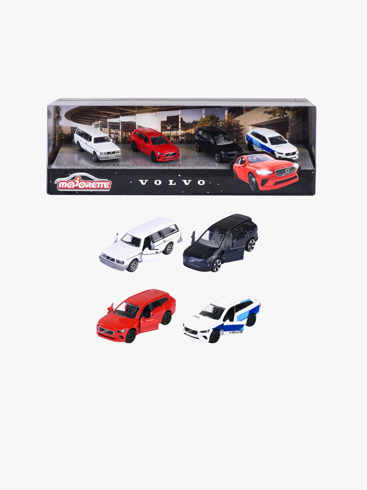 Majorette Volvo Biler Gaveeske 4-Pack