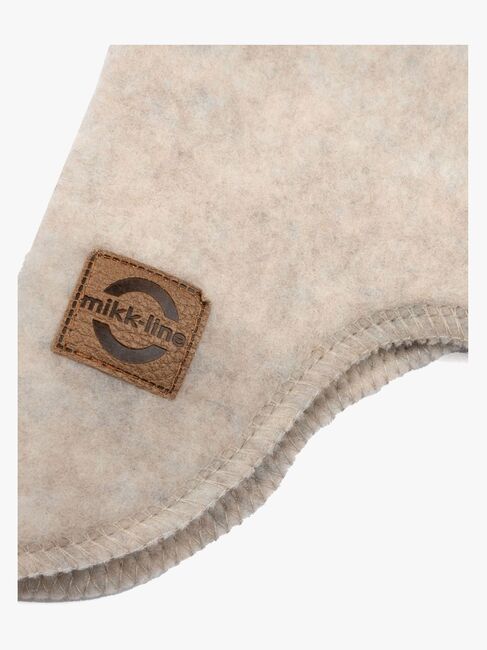 Mikk-Line Balaklava Merinoull, Melange Offwhite