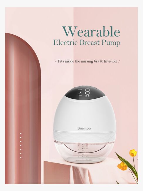 Beemoo CARE Wearable LED Elektrisk Brystpumpe Singel