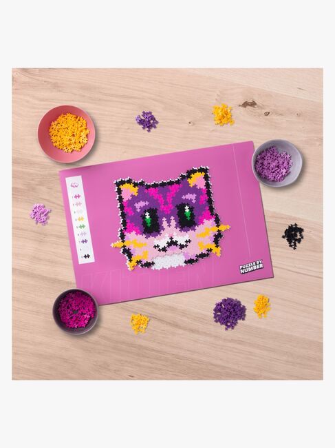 Plus-Plus Puzzle By Number Byggesett Kattunge 500 Deler