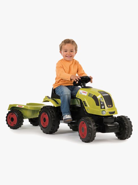 Smoby Claas Farmer Traktor Med Tilhenger XL