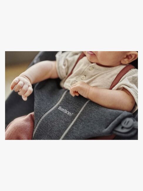 BabyBjörn Bliss Vippestol 3D Jersey, Svartgrå