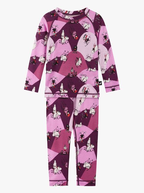 Reima Mummitrollet Trivsam Superundertøy Ullblanding, Rose Pink