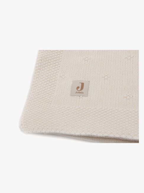 Jollein Strikket Teppe Cozy, Ivory