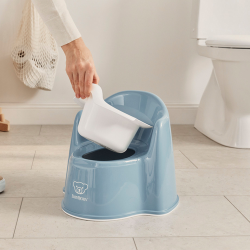 BabyBjörn Pottestol, Deep Blue/White