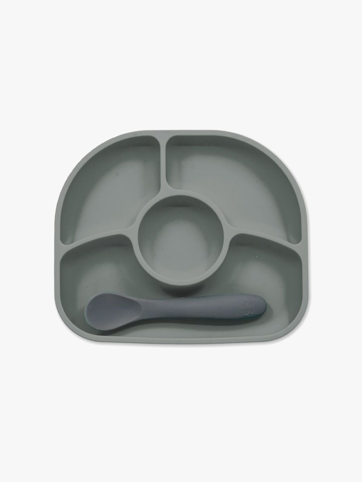 bblüv Anti-spill Tallerken & Skje, Grå