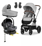 Cybex BALIOS S Lux Duovogn inkl. Beemoo Route Babybilstol & Base, Lava Grey/Mineral Grey