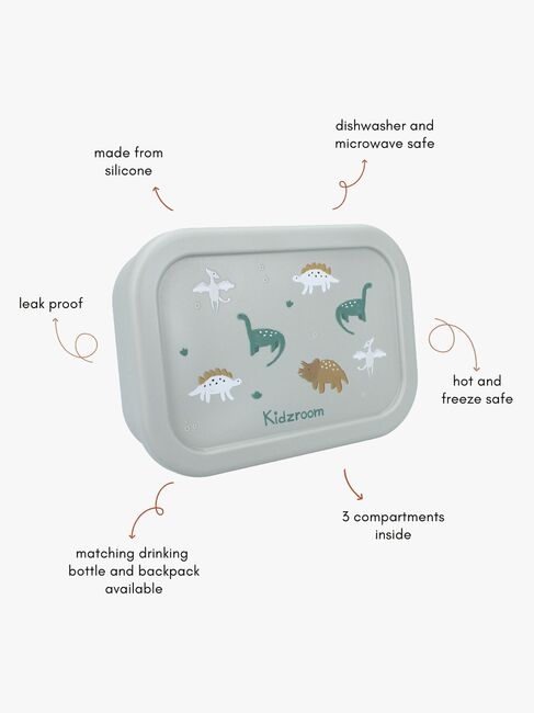 Kidzroom Silikon Matboks Small Talk, Grønn