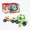 Hape Eventyrbok med Lekesett The Rumbling Tractor