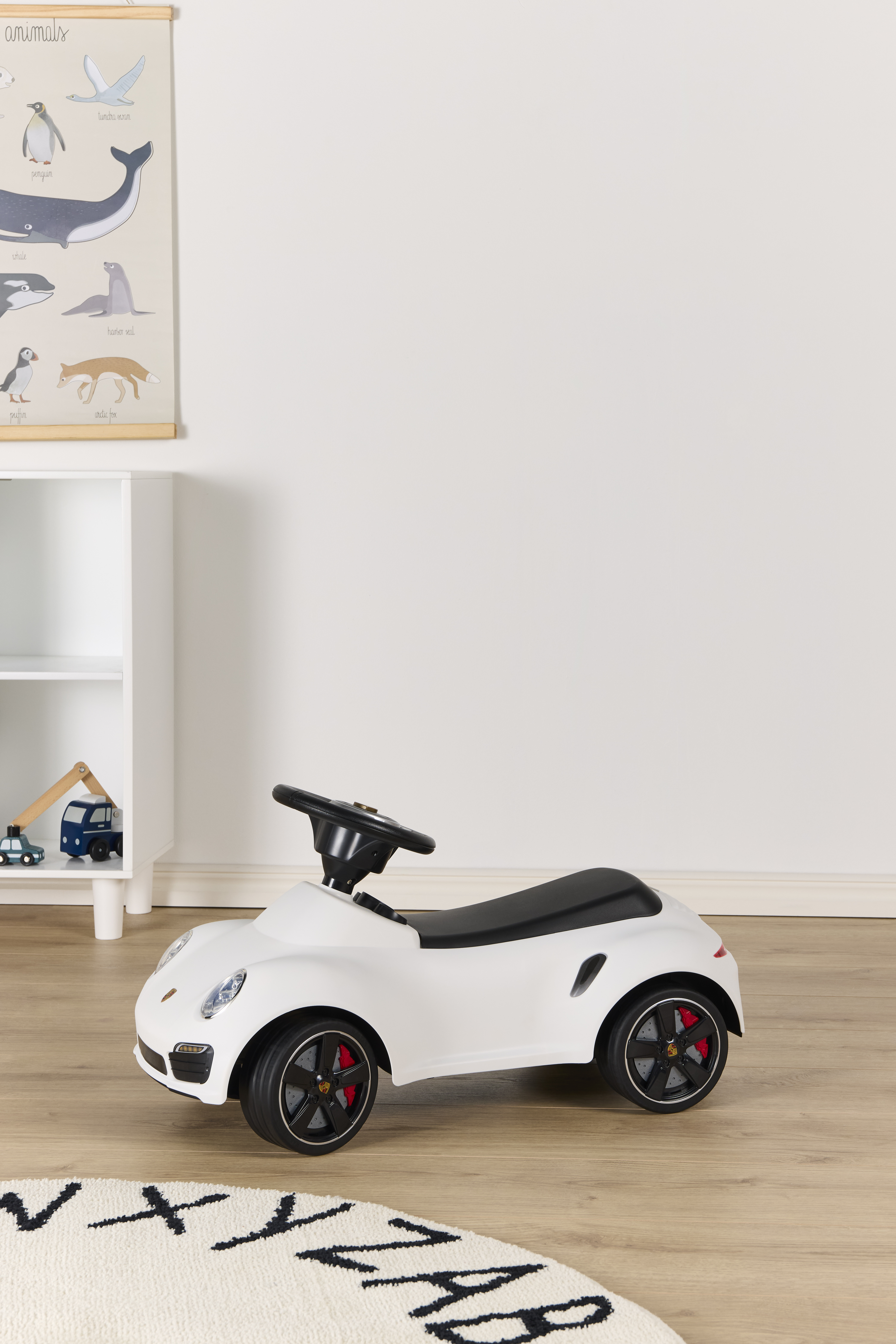 Porsche 911 Gåbil, Hvit - Gåbiler - Plast