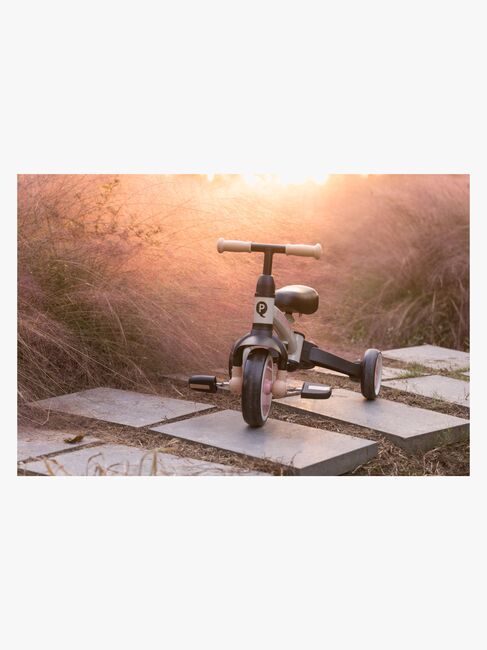 QPlay Stager 3-in-1 Transformerbar Trehjulssykkel, Rosa