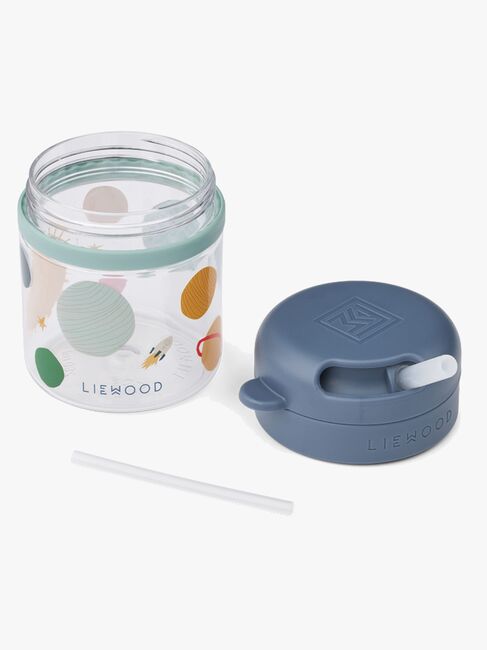 LIEWOOD Pavia Tritan Sugerørkopp 280 ml, Universe/Classic navy