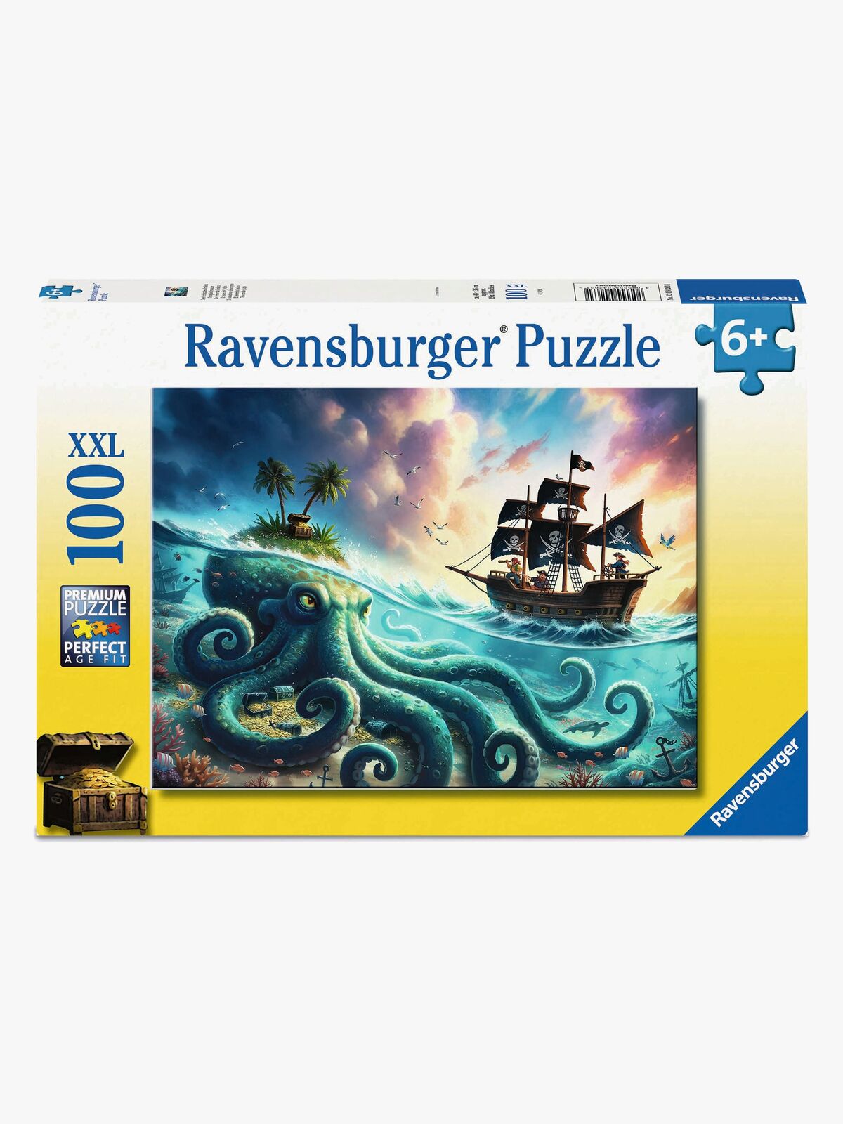 Ravensburger Puslespill Pirate Treasure 100 Brikker