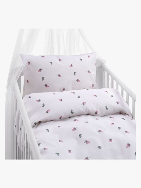 Borganäs Sengesett Sprinkelseng Jordbærdrøm 100x130