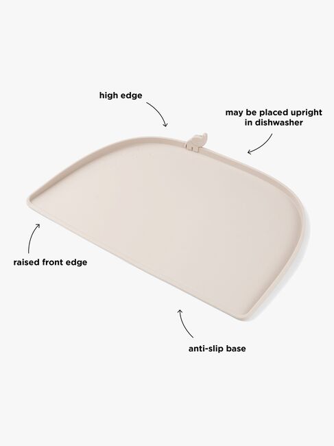 Done By Deer Elphee Spisebrikke med Kant Silikon, Sand