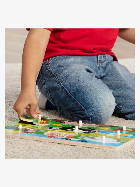 Melissa & Doug Knottepuslespill Bondegårdsdyr 8 Brikker