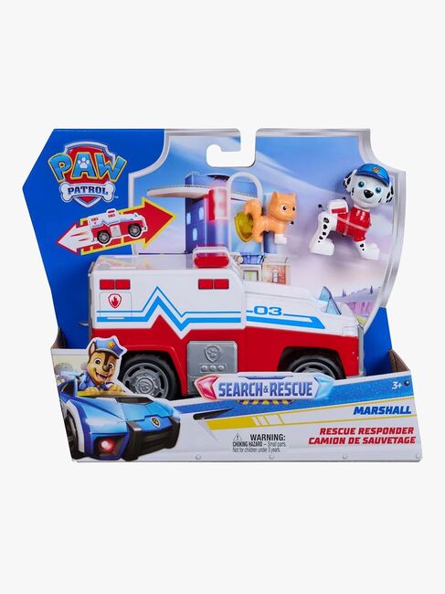 Paw Patrol Search & Rescue Redningsbil med Figur Marshall