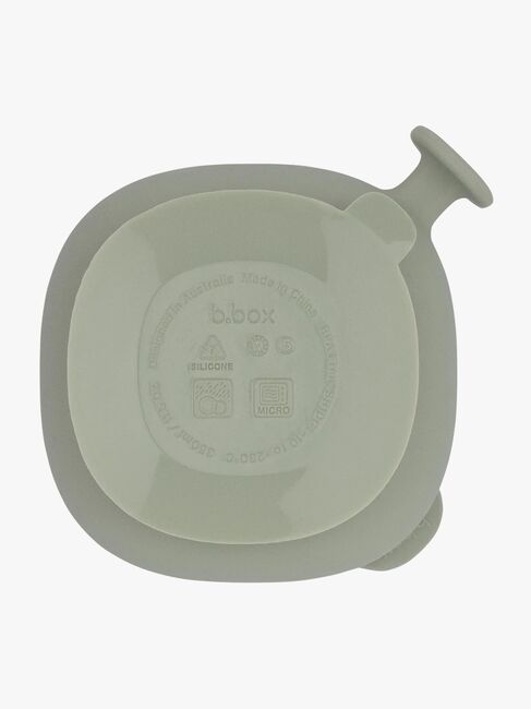 b.box Skål med Lokk Silikon, Sage