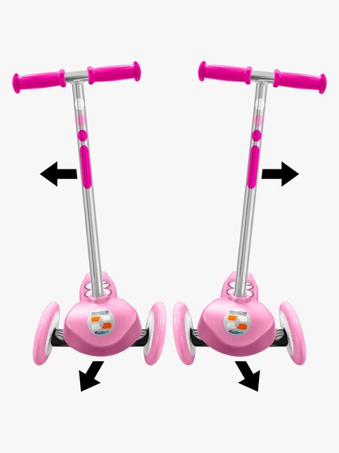 Stamp Skids Control Styre 3-hjuls Sparkesykkel, Rosa