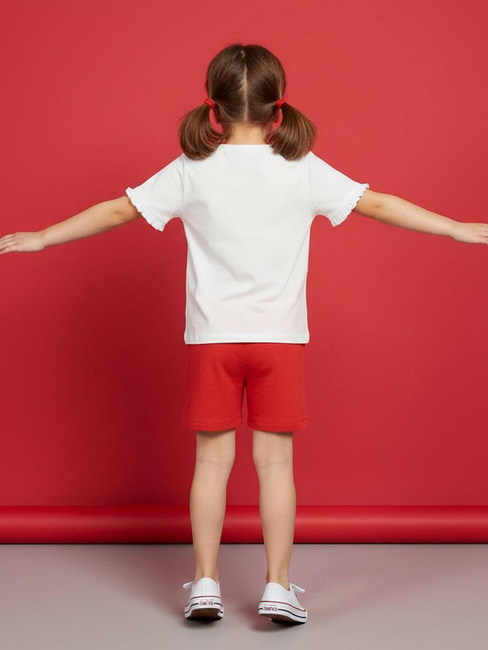 Disney Minni Mus T-skjorte & Shorts Sett, Hvit