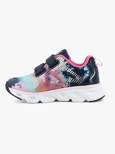 Leaf Skalka Blinkende Sneakers, Navy/Pink