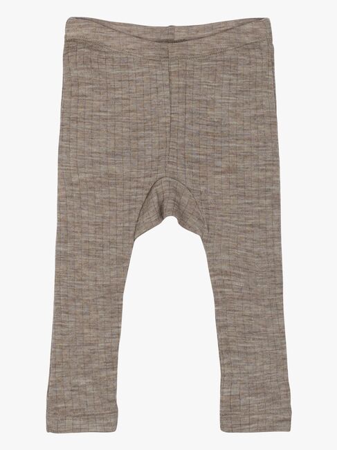 Mikk-Line Leggings Barn Merinoull, Melange Denver