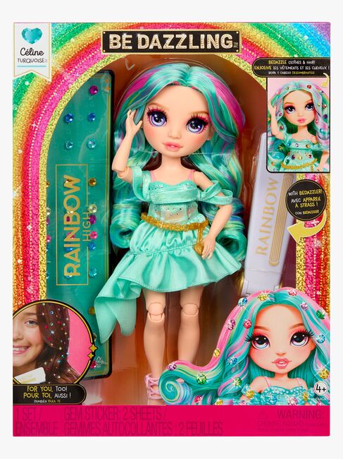 Rainbow High Be Dazzling Celine Turquoise Motedukke, Teal