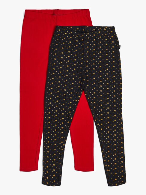 Luca & Lola Linda Leggings 2-pack, Tap Shoe/Red