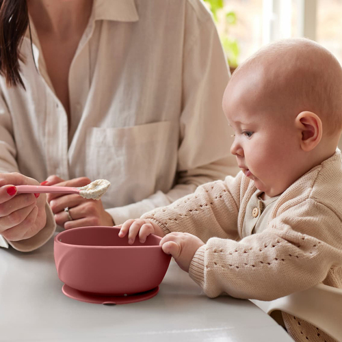 Everyday Baby Skål Silikon, Rød