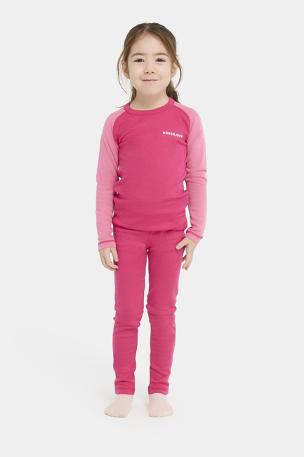 Nordbjørn Icicle Superundertøy Merinoull, Magenta