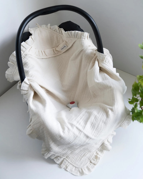 Baby's Only Hooded Baby Teppe Calm, White