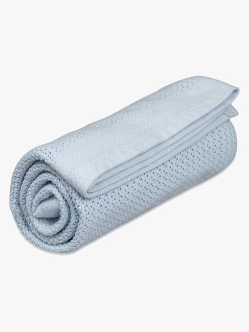 Vinter & Bloom Soft Grid Helseteppe, True Blue