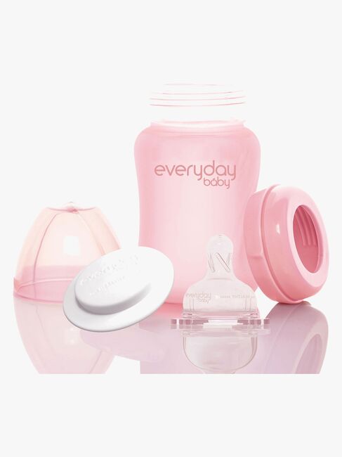 Everyday Baby Tåteflaske Glass 150 ml, Lyserosa