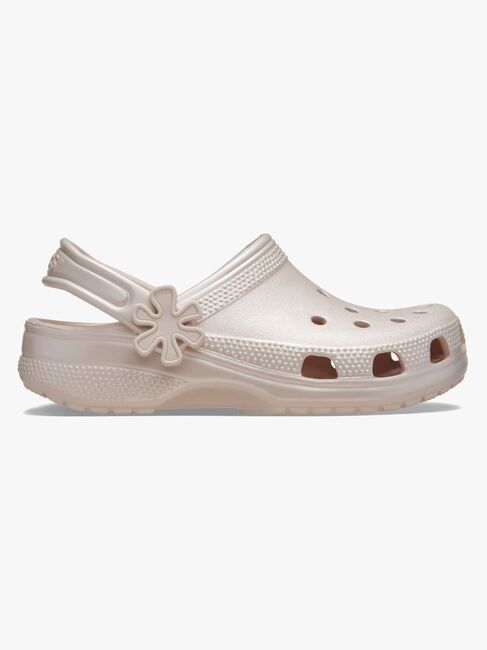 Crocs Classic Pearl Shine Tøfler, Quartz