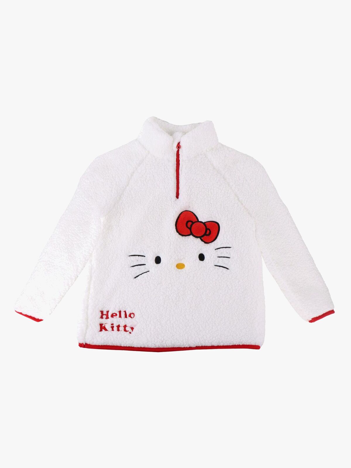 Hello Kitty Fleecetrøye, Hvit