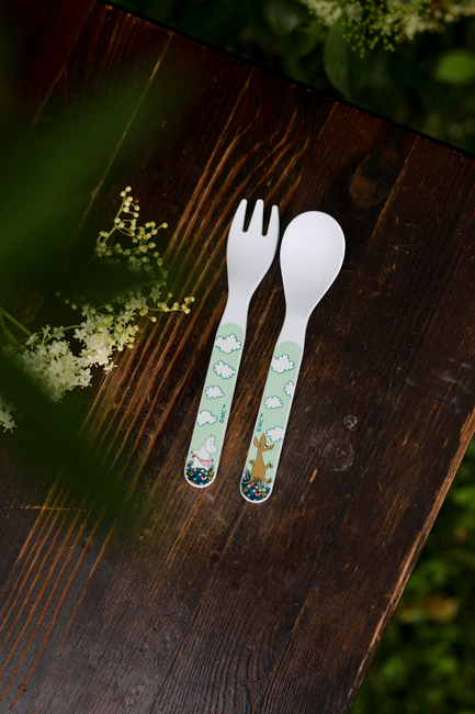 Mummitrollet Eng Skje & Gaffel, Grønn