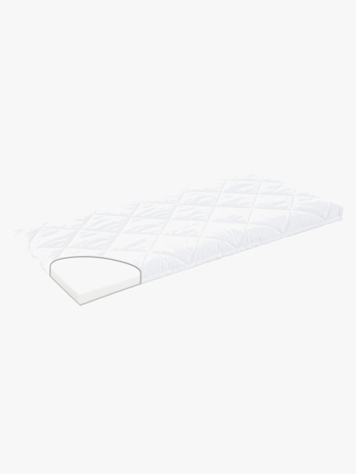 Träumeland Cradle Wash Madrass 45x90, Hvit