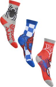 Marvel Spider-Man Sokker 3-pack, Red/Grey/White