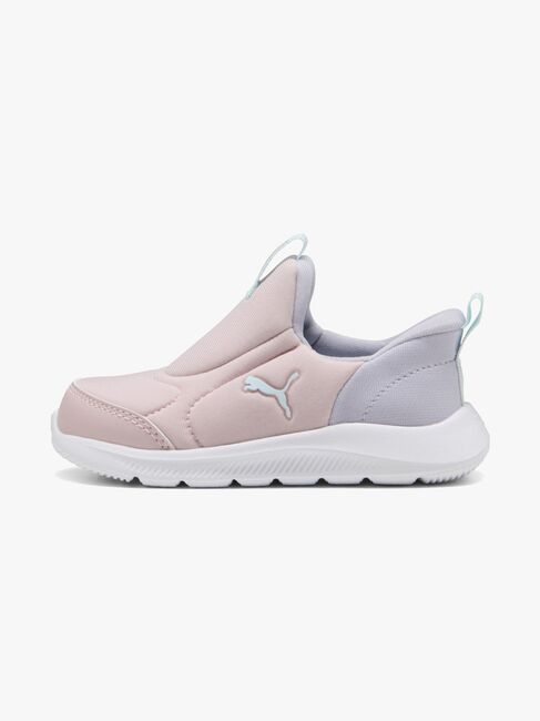 Puma Fun Racer 2 Slip On Infant Sneakers, Mauve Mist/Sea Glass/Lilac Crush