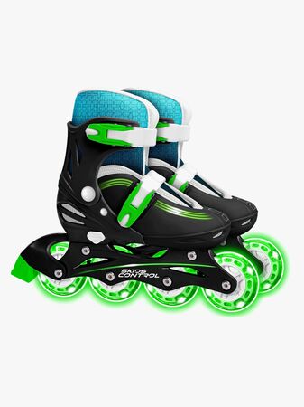 Stamp Skids Control Light-Up Inlines Størrelse 30-33, Grønn/Svart