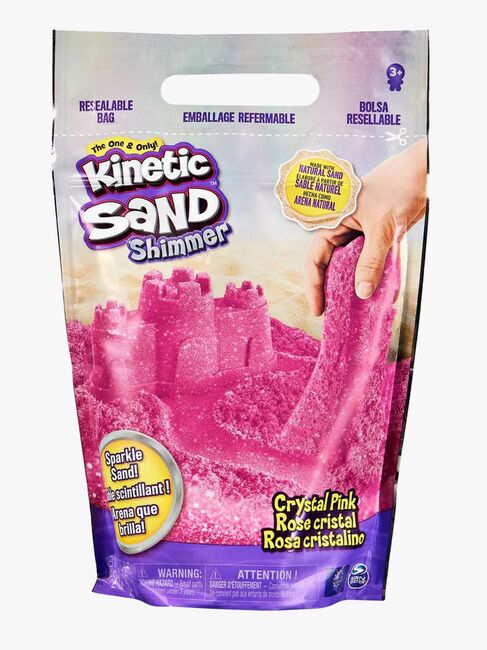 Kinetic Sand Glitrende Sand 900 g, Rosa