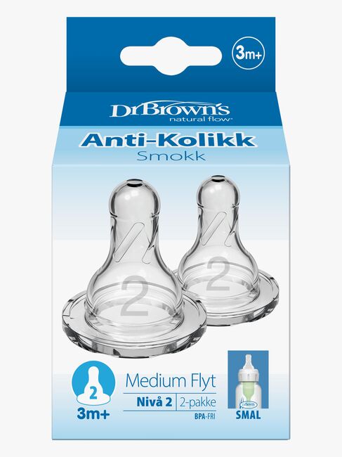 Dr. Brown's Option+ Flaskesmokk Smal Hals 3m+