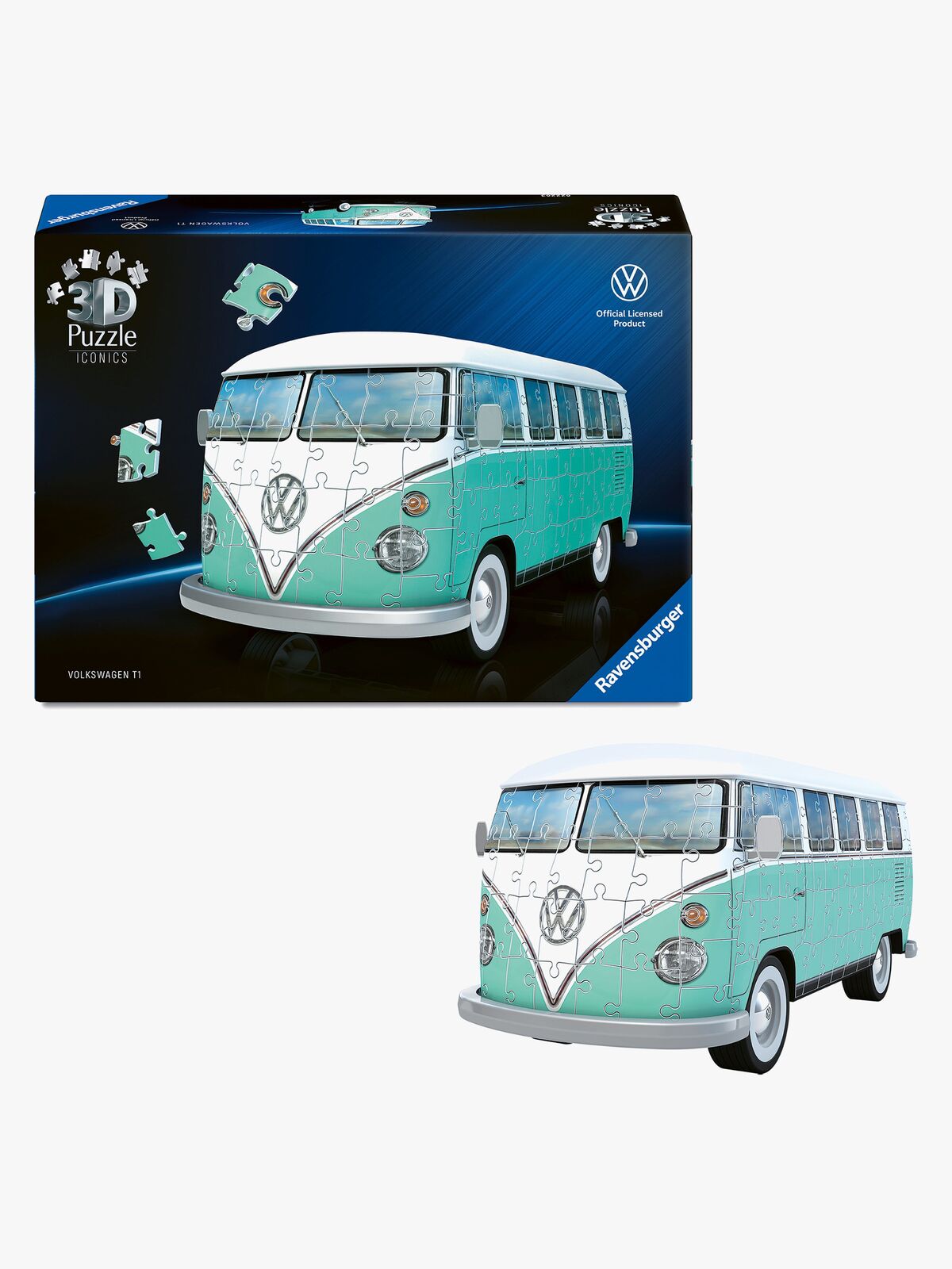 Ravensburger Iconics 3D-puslespill Volkswagen T1 185 Brikker