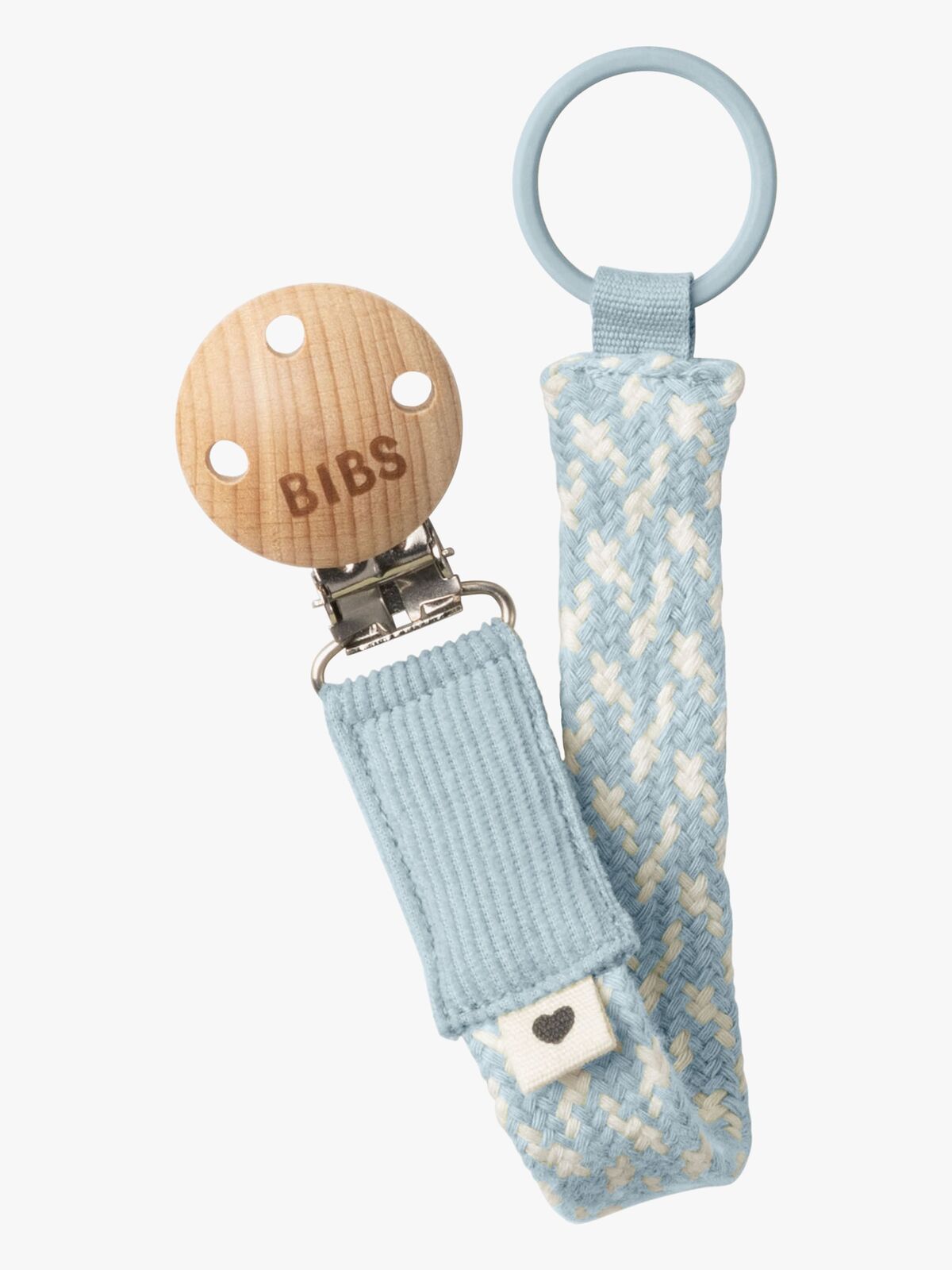 BIBS Braid Smokkesnor, Baby Blue/Ivory