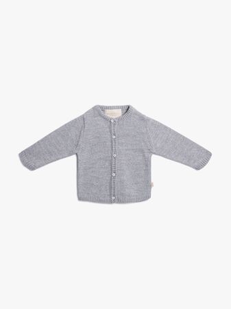 Petite Chérie Atelier Margit Cardigan, Light Grey/Grey Melange